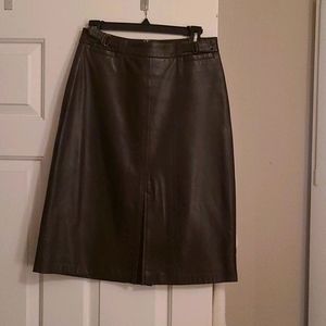 Gap - Brown 100% leather skirt
